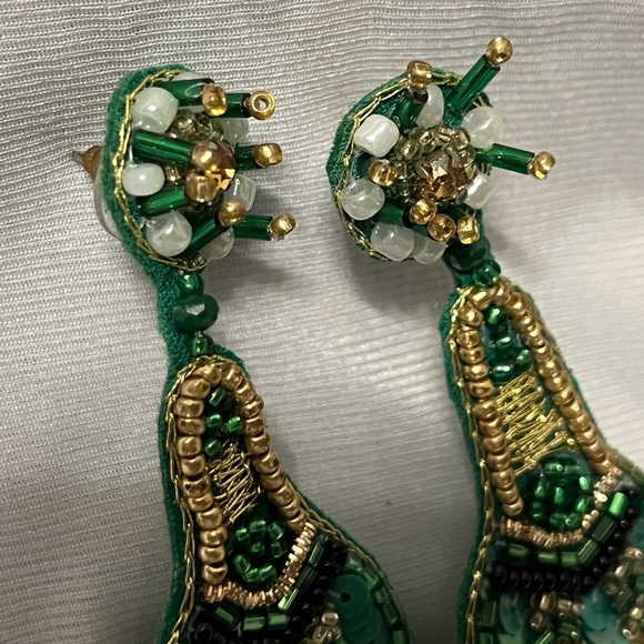 Mardi Gras/Saint Patrick’s handmade Earrings - Picture 5 of 5